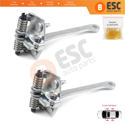 2 Pieces Front Rear Door Hinge Stop Check Strap Limiter for Renault 9 11 7702255777