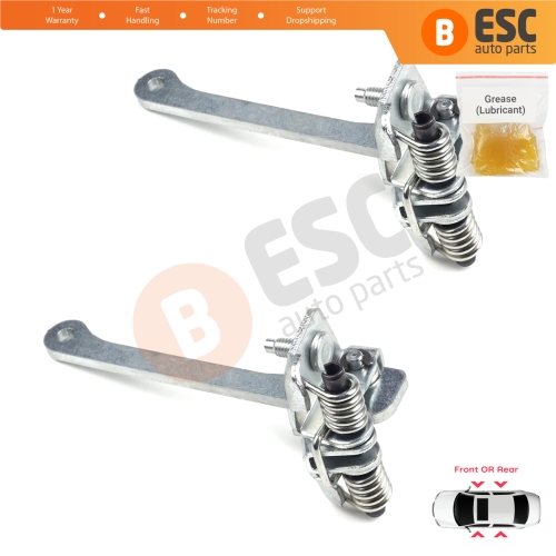 2 Pieces Front Rear Door Hinge Stop Check Strap Limiter for Renault 9 11 7702255777