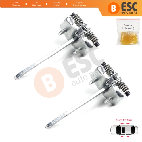 2 Pieces Front Rear Door Hinge Stop Check Strap Limiter for Renault 9 11 7702255777