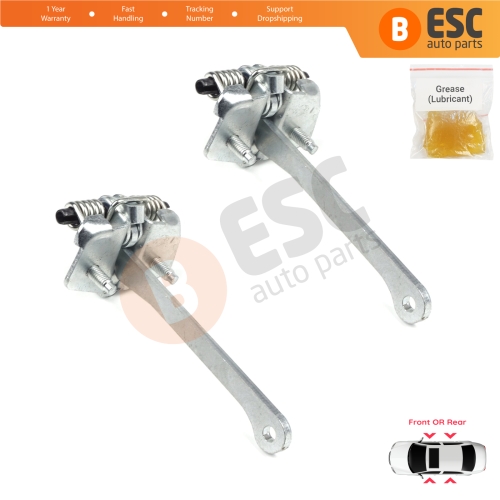 2 Pieces Front Rear Door Hinge Stop Check Strap Limiter for Renault 9 11 7702255777