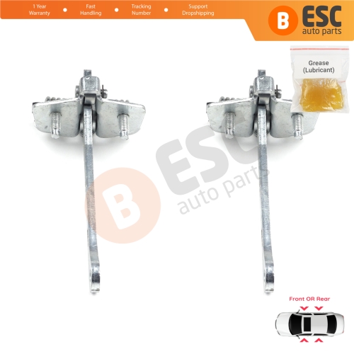 2 Pieces Front Rear Door Hinge Stop Check Strap Limiter for Renault 9 11 7702255777