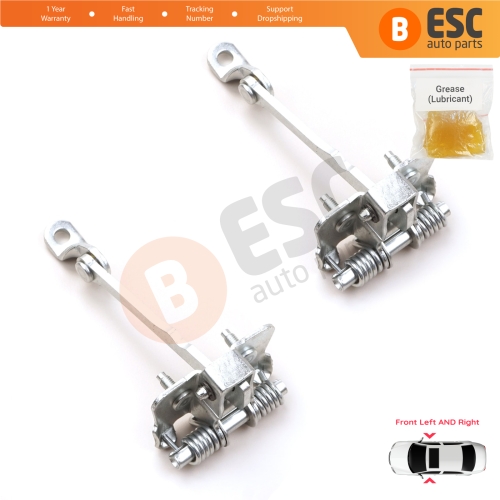 2 Pieces Front Door Hinge Stop Check Strap Limiter for Renault 19 21 7702253349 