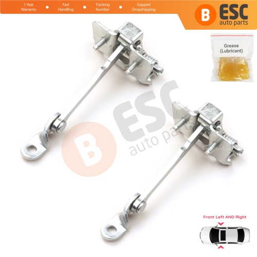 2 Pieces Front Door Hinge Stop Check Strap Limiter for Renault 19 21 7702253349 