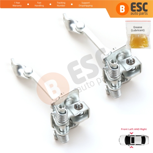2 Pieces Front Door Hinge Stop Check Strap Limiter for Renault 19 21 7702253349 
