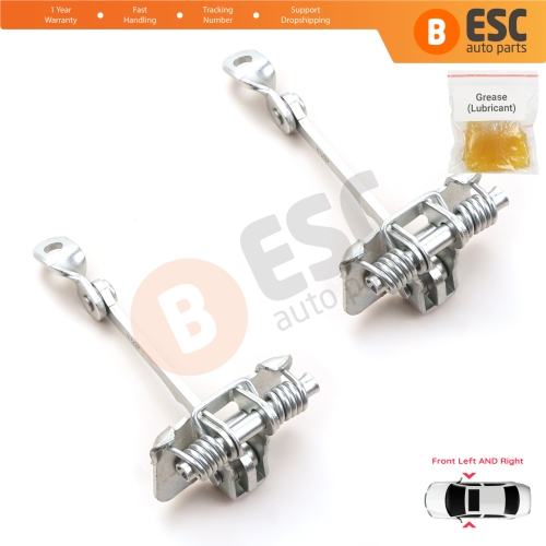 2 Pieces Front Door Hinge Stop Check Strap Limiter for Renault 19 21 7702253349 