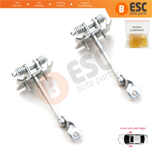 2 Pieces Front Door Hinge Stop Check Strap Limiter for Renault 19 21 7702253349 