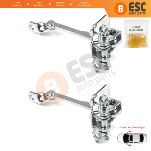 2 Pieces Front Door Hinge Stop Check Strap Limiter for Renault Kangoo MK1 Espace MK2 7700303548  