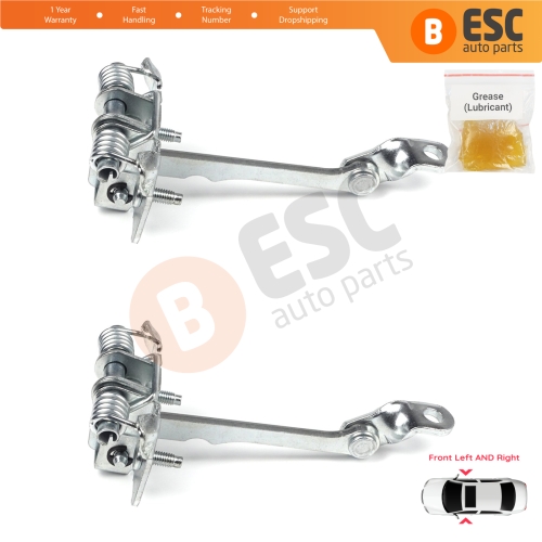 2 Pieces Front Door Hinge Stop Check Strap Limiter for Renault Kangoo MK1 Espace MK2 7700303548  