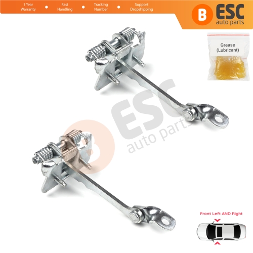 2 Pieces Front Door Hinge Stop Check Strap Limiter for Renault Kangoo MK1 Espace MK2 7700303548  