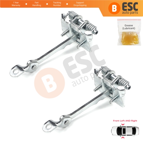 2 Pieces Front Door Hinge Stop Check Strap Limiter for Renault Kangoo MK1 Espace MK2 7700303548  