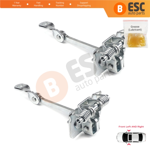 2 Pieces Front Door Hinge Stop Check Strap Limiter for Renault Kangoo MK1 Espace MK2 7700303548  