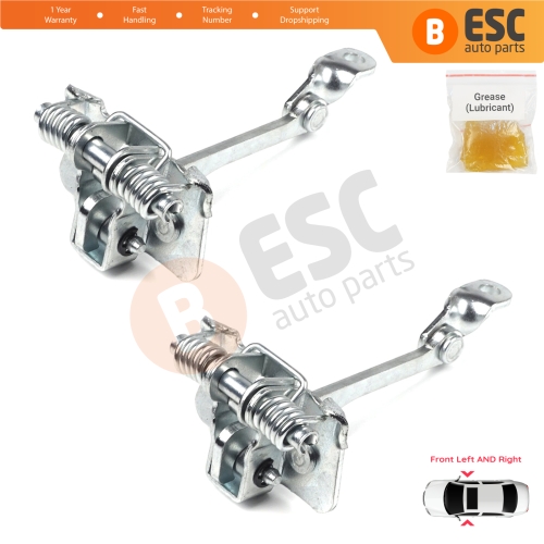 2 Pieces Front Door Hinge Stop Check Strap Limiter for Renault Kangoo MK1 Espace MK2 7700303548  
