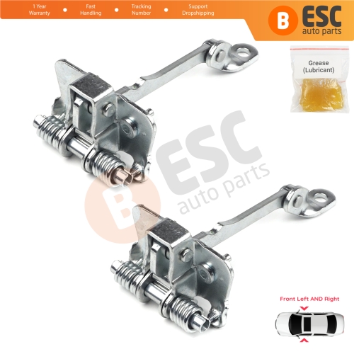 2 Pieces Front Door Hinge Stop Check Strap Limiter for Renault Kangoo MK1 Espace MK2 7700303548  
