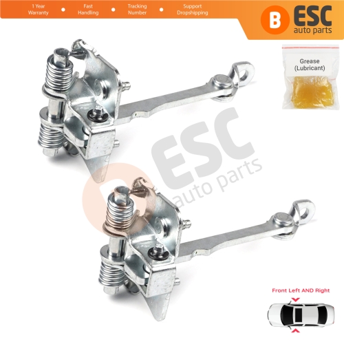 2 Pieces Front Door Hinge Stop Check Strap Limiter for Renault Kangoo MK1 Espace MK2 7700303548  