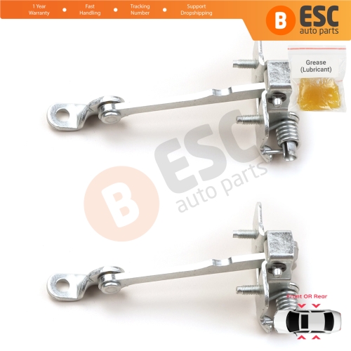 2 Pieces Front or Rear Left Right Door Hinge Stop Check Strap Limiter for Renault Dacia Duster Logan MK1 804305879R
