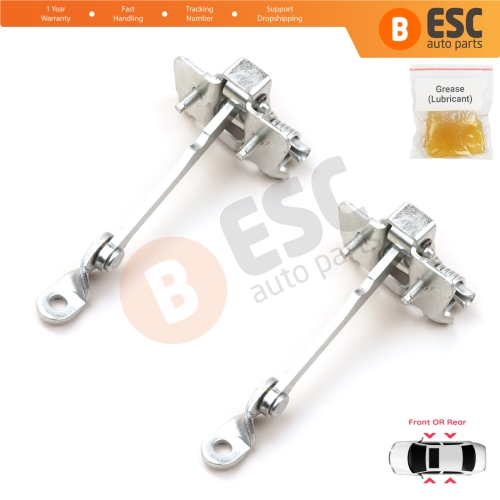 2 Pieces Front or Rear Left Right Door Hinge Stop Check Strap Limiter for Renault Dacia Duster Logan MK1 804305879R
