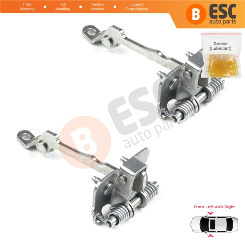 2 Pieces Front Door Hinge Stop Check Strap Limiter for Renault Laguna MK1 X56 1993-2001 7700424784 