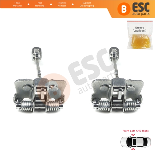 2 Pieces Front Door Hinge Stop Check Strap Limiter for Renault Laguna MK1 X56 1993-2001 7700424784 