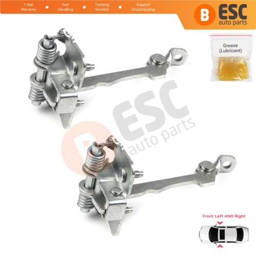2 Pieces Front Door Hinge Stop Check Strap Limiter for Renault Laguna MK1 X56 1993-2001 7700424784 