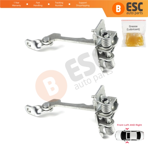 2 Pieces Front Door Hinge Stop Check Strap Limiter for Renault Laguna MK1 X56 1993-2001 7700424784 