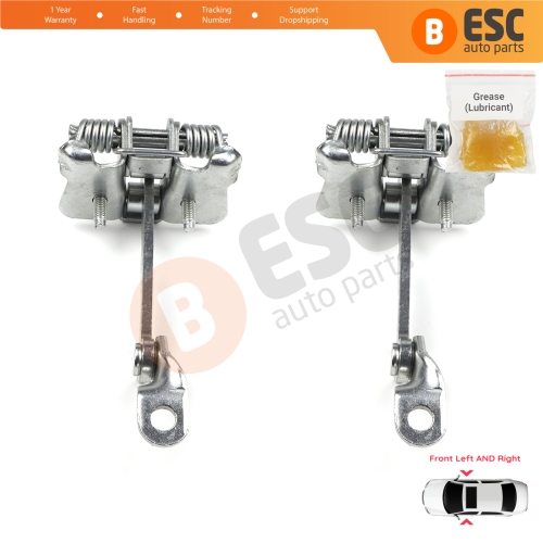 2 Pieces Front Door Hinge Stop Check Strap Limiter for Renault Laguna MK1 X56 1993-2001 7700424784 