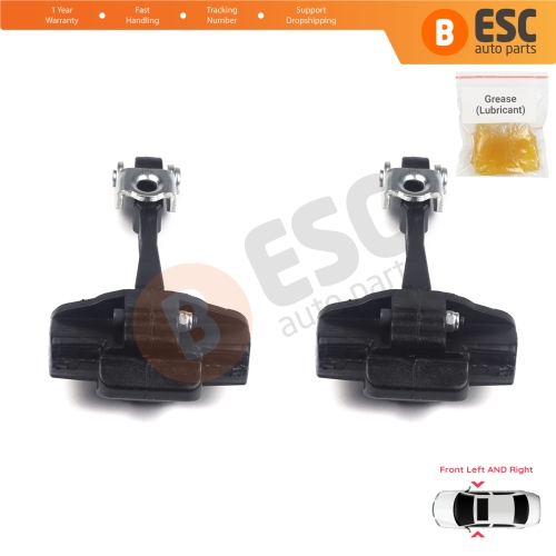 2 Pieces Front Door Hinge Stop Check Strap Limiter for Renault Dacia Lodgy Dokker 2012-2022 804304825R