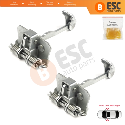 2 Pieces Front Door Hinge Stop Check Strap Limiter for Renault Dacia Sandero Logan Duster MK2 804302559R 