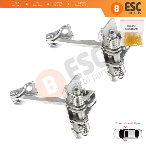 2 Pieces Front Door Hinge Stop Check Strap Limiter for Renault Dacia Sandero Logan Duster MK2 804302559R 