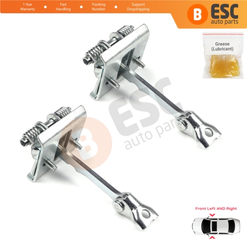2 Pieces Front Door Hinge Stop Check Strap Limiter for Peugeot 307 Hatch CC SW Break Estate 9181G7