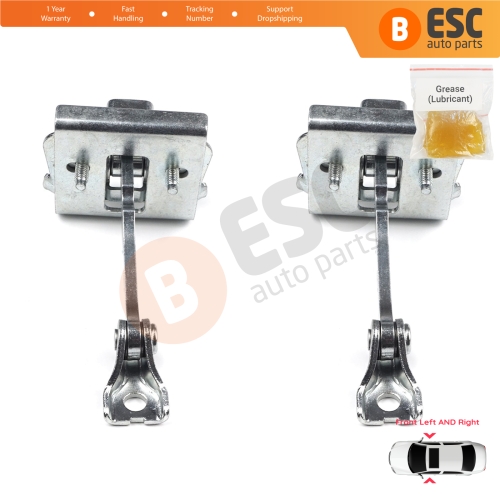 2 Pieces Front Door Hinge Stop Check Strap Limiter for Peugeot 307 Hatch CC SW Break Estate 9181G7