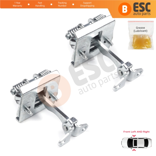 2 Pieces Front Door Hinge Stop Check Strap Limiter for Peugeot Partner Citroen Berlingo MK1 1996-2008 9181G4