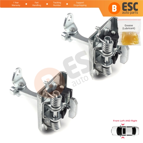 2 Pieces Front Door Hinge Stop Check Strap Limiter for Peugeot Partner Citroen Berlingo MK1 1996-2008 9181G4