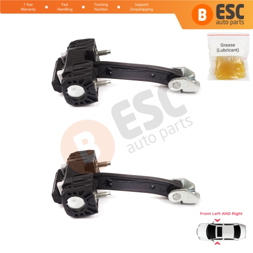 2 Pieces Front Door Hinge Stop Check Strap Limiter for Peugeot 407 6E 6D 2004-2011 4/5 Door 9181J0 
