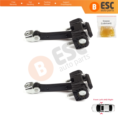 2 Pieces Front Door Hinge Stop Check Strap Limiter for Peugeot 407 6E 6D 2004-2011 4/5 Door 9181J0 