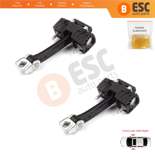 2 Pieces Front Door Hinge Stop Check Strap Limiter for Peugeot 407 6E 6D 2004-2011 4/5 Door 9181J0 