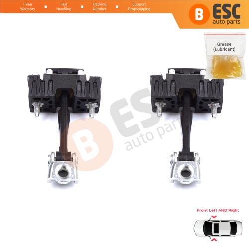 2 Pieces Front Door Hinge Stop Check Strap Limiter for Peugeot 407 6E 6D 2004-2011 4/5 Door 9181J0 