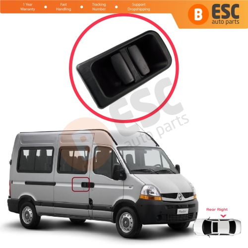 Rear Right Sliding Door Outer Handle for Renault Master MK2 1998-2010 Opel Movano A Nissan Interstar X70 7700352420