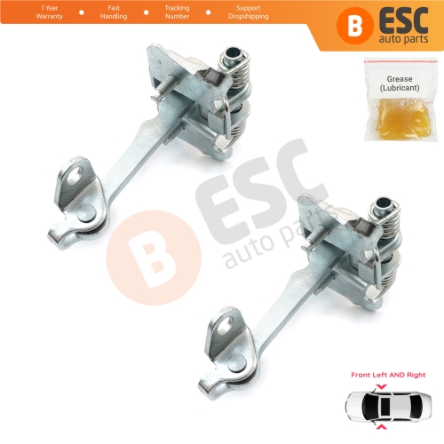 2 Pieces Front Door Hinge Stop Check Strap Limiter for Peugeot 106 Citroen Saxo 3/5 Door 9181C2