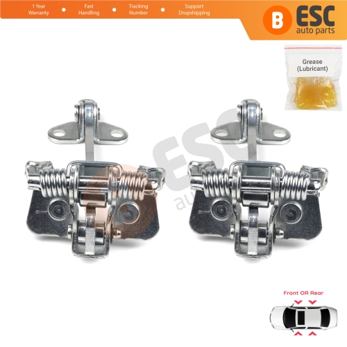 2 Pieces Front Rear Door Hinge Stop Check Strap Limiter for Peugeot 406 1995–2004 4/5 Door 9181A1 