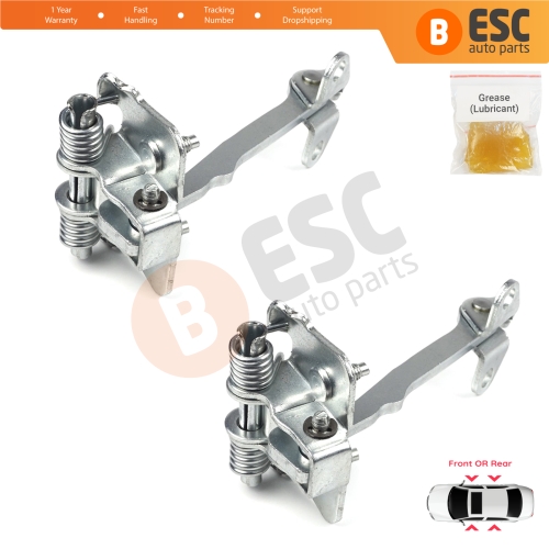 2 Pieces Front Rear Door Hinge Stop Check Strap Limiter for Peugeot 406 1995–2004 4/5 Door 9181A1 