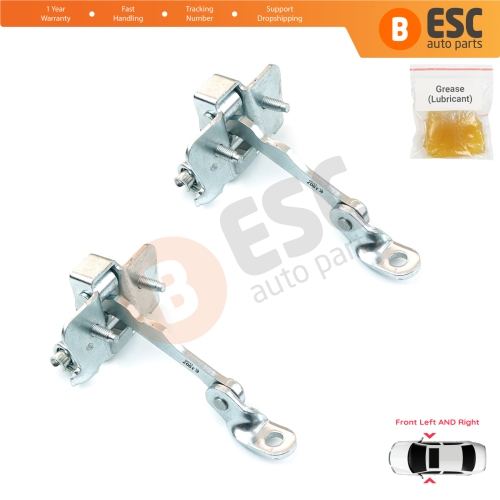 2 Pieces Front Door Hinge Stop Check Strap Limiter for Citroen C3 MK1 MK2 2002-2016 9181H1