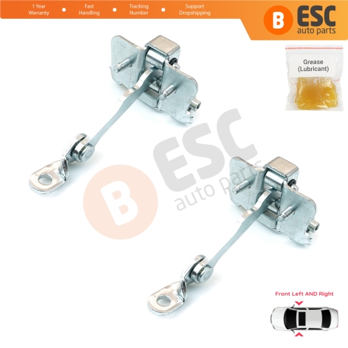 2 Pieces Front Door Hinge Stop Check Strap Limiter for Citroen C3 MK1 MK2 2002-2016 9181H1