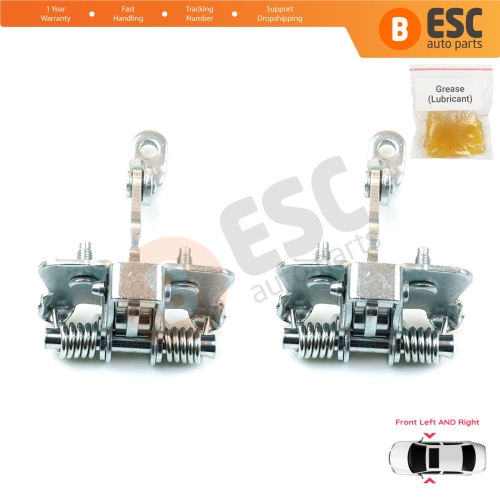 2 Pieces Front Door Hinge Stop Check Strap Limiter for Citroen C3 MK1 MK2 2002-2016 9181H1