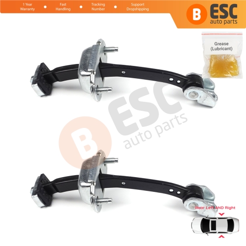 2 Pieces Rear Door Hinge Stop Check Strap Limiter for Citroen C4 MK1 Picasso MK1 2004-2011 9181H7
