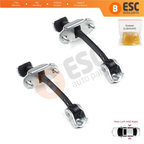2 Pieces Rear Door Hinge Stop Check Strap Limiter for Citroen C4 MK1 Picasso MK1 2004-2011 9181H7