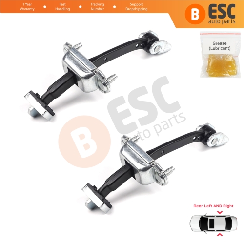 2 Pieces Rear Door Hinge Stop Check Strap Limiter for Citroen C4 MK1 Picasso MK1 2004-2011 9181H7