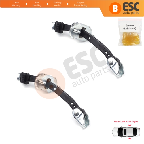 2 Pieces Rear Door Hinge Stop Check Strap Limiter for Citroen C4 MK1 Picasso MK1 2004-2011 9181H7