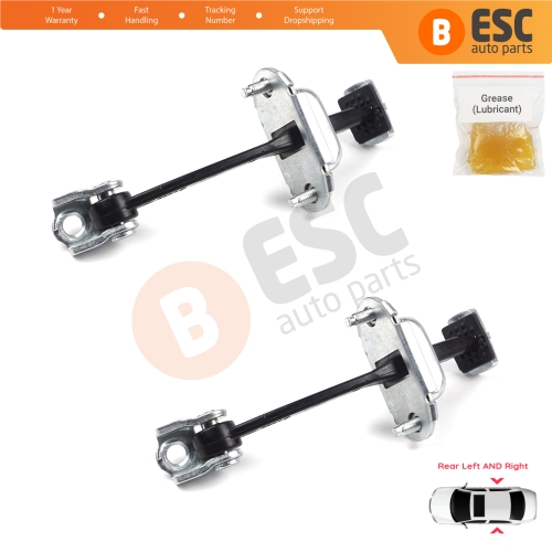 2 Pieces Rear Door Hinge Stop Check Strap Limiter for Citroen C4 MK1 Picasso MK1 2004-2011 9181H7