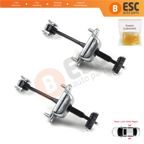 2 Pieces Rear Door Hinge Stop Check Strap Limiter for Citroen C4 MK1 Picasso MK1 2004-2011 9181H7