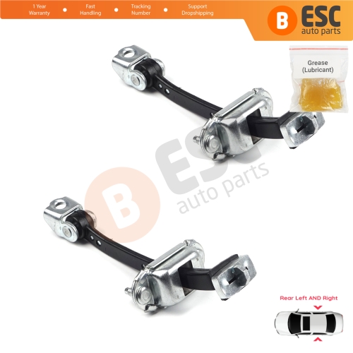 2 Pieces Rear Door Hinge Stop Check Strap Limiter for Citroen C4 MK1 Picasso MK1 2004-2011 9181H7